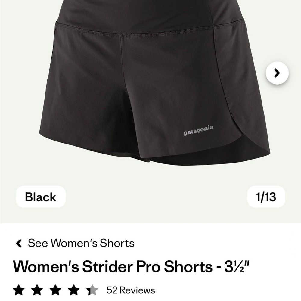 Patagonia Women's Strider Pro Shorts